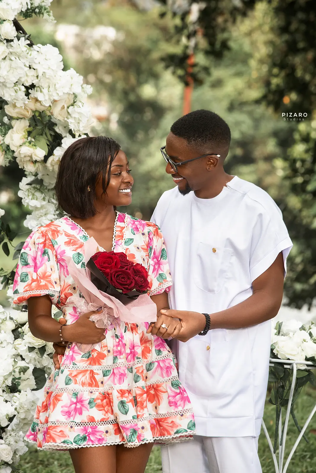 Pizaro Studios wedding — Red Roses