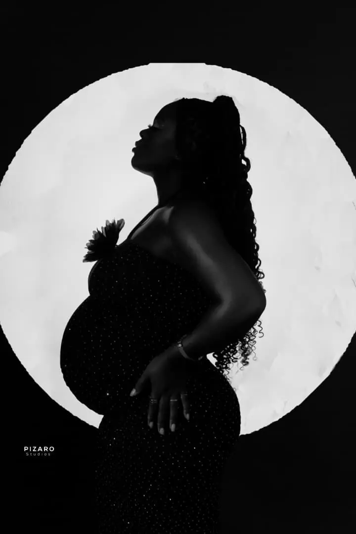 Maternity — Moonlit Silhouette | Pizaro Studios maternity photography